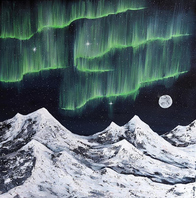Northern Light's Shimmer - a Paint by Marie Granström
